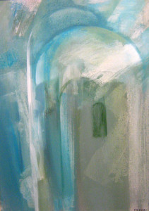 Kék árnyékok Sperlongában 70x50 olaj 2006