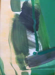 Zöld kép I. 80x60 akril, olaj