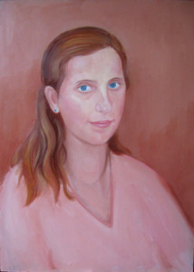 Fiatal nő portréja, olaj