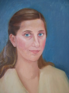 Női portré, olaj